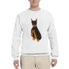 HX Border Collie Sweatshirt rolig djurhundens långfingret tryckta tröjor toppar streetwear män kvinnor avslappnade skjortor s-7xl