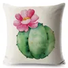 Kissen Kaktus Cartoon Pflanze Luxus Wurf Hülle Home Wohnzimmer Dekorative Kissen für Sofa Bettauto 45 Nordic