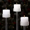 Tall Glass Candle Holder Transparent Candlestick Holder Stand Table Centerpiece