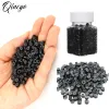 Silicone Micro Link Anneaux Perles de silicone 200pcs Micro-liens standard pour les extensions de cheveux Stick I Tip Hair Micro Loop Hair