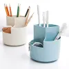 Wheel 360° Rotating Pen Holder Large Capacity Cute Pencil Storage Box Desktop Organizer School Office Stationery