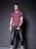 Mens T-shirts Summer Streetwear Herrkläder Gym Bomull T Shirt för män överdimensionerad kort ärm tee grafik y2k t skjortor 240409