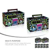 Mugs 12pcs 80s Portable Candy Boxes Dessert Storage Cassette Tape Bucket Centerpieces