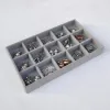 Jewelry Tray Velvet Jewellery Drawer Organiser Storage Box for Bangle Rings