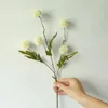 Fleurs décoratives 5 têtes Artificiel Single Branch Dandelion Fake Flower Thorn Ball Hortengea Simulation Plant pour la décoration de la maison de mariage