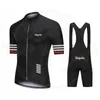Explosive Cycling Clothing Set Raphaful Summer Mens Short Sleeve Jersey Shorts Suit MTB 240408