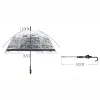 Women Transparent Clear Umbrellas House Building Outdoor Lady Girl Mushroom Umbrella With Long Handle Large Colorful Umbrella