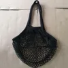 Sacchetti per la spesa sacca a rete maniglia lunga spalla riutilizzabile a corda di frutta shopper cotone tote intrecciata