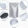 wholesale Aluminum Foil Zipper Bag Stand Up Food Packaging Pouches Resealable Storage Bags for Snack Coffee LL