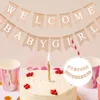 Party Decoration Banner Banner Swallowtail suspendu Garland Flag Baby Birthday Bunting Flags