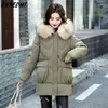 Donne da donna in pelliccia di pelliccia calda Parkas Donne inverno giacche di moda lunghe studentesse grandi tasche cappotti indossare swredmi swredmi s-2xl