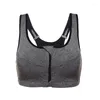 Bras Women BH BRE ZIP Gedekte naadloze Sport Yoga Gym Fitness Training Running Vest