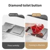 Toilet Seat Covers Press Button Kawaii Handle Heart Shaped For Bathroom Water Tank Buttons Bath Room Decor Push Switch