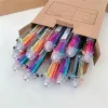 10pcs/lot 6 Tinte Farbe Multi-Farbstall-Kugelschreiber Zeichnungsstift für Kinderschule Office Supplies Schreiben von Malerei Schreibwaren