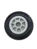 1 Pc 8 Inch Universal Wheel Heavy Caster Silent Solid Rubber 468pp Plastic Industrial