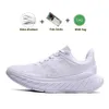 Hokah hokahs one chaussures femme Bondi 8 Clifton 9 Personnes libres Femmes Blanc Nourte de poule à œufs et sable triple mouvement noir Mouvement Golden Coast