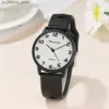 Orologi da polso Fashion 2024 Womens Simple Pointer Quarzo Digital Casual Lady Sport Black Sile ES Gift Orologio da regalo 240409