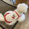 Vêtements de chien Summer Cherry Sling Gest Pet Vêtements Clothing Clothing Chiens Coton Super Small Chihuahua Primp Puppy Robe