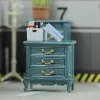 1/12 Dollhouse Miniatuur slaapkamer Bedtafel Opberg opslag