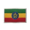 Africa Flag Hook Loop Patch Argélia Marrocos Egito Nigéria Bordado Tano Militar Militar ao ar livre Bilhões de mochilas táticas