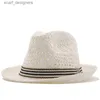 Chapeaux à bord large chapeau seau Nouveau été parent-enfant de soleil chapeaux de soleil décontracté pour femmes chapelet jazz homme plage trilby paille panama chapeau creuse ceinture de soleil caps y240409