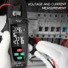 FY382デジタルクランプメーター9999カウントAC電圧電流クランプトゥルーRMSオートレンジテンプ容量OHM Hz Ammeter Pliers