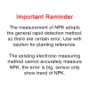 Jordfuktighetstemperatur Fuktighet EC PH NPK -sensor 7 I 1 Snabb jordprovningsmätare