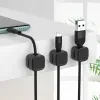 6 Pcs Magnetic Cable Clip Cord Holder Adhesive Wire Organizer for Home Office Under Desk Cable Management