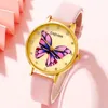 Montre-bracelets Fomes Fashion Casual Rose Cuir Belt Watch