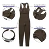 Set di yoga per la tuta senza schienale per donne sport tute abiti da allenamento sexy morbido Onepiece fitness corpi ginnastica Sport Sports Female 240402