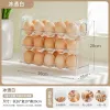 Pudełko do przechowywania jajek Nowe może być odwracalne trzy warstwy 30 taca na jajka Organizator lodówki pojemniki na żywność pudełka do przechowywania kuchennego