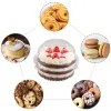 100 PCS Clear Plastic Cupcake Box süße Katzenkopfform -Verpackungskästen für Kuchen Muffin Food Container für Hochzeitsurlaub Party