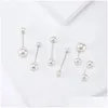 Pins Brooches 6-Piece Simple And Versatile Pearl Set For Women Sweater Shirt Pin Buckle Fashion Jewelry Accessories Drop Delivery Dhxed