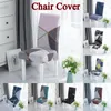 Tampas de cadeira de cadeira de impressão geométrica capa elástica lavável capa removível para o assento de cozinha de sala de jantar Produto têxtil durável