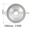 125/150 mm électroplate de diamant de coupe à disque de coupe Roue de broyage pour l'angle Glinder Verre Jade Couper lame de scie bricolage