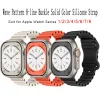 Ocean Silicone Strap for Apple Watch Ultra 8 7 SE 49mm 45 44 40 42 41mm Correa Adjustable Bracelet IWatch Series 6 5 4 3 2 Band