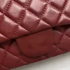 30CM Double Flap Bag Classic Vintage Designer bags Genuine Leather Quilted Lambskin Bag luxury Crossbody Purse shoulder bag Handbag Envelope Bag on chain