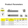 MTENN1616 MTENN2020 MTENN2525 MTENN3232 Externt vändverktyg Mtenn Lathe Bar Turning Holder CNC Cutting Tool Cutter Bar
