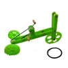 Altre forniture per uccelli per pappagallo interattivo giocattolo in plastica in plastica divertente enigme verde biciclette in bicicletta