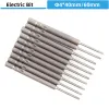 10pcs 4MM Srewdriver Bits Cross Electric Batch Head S2 Alloy Steel Material 1.2mm-4.0mm PH0 PH1 PH2 Electric Screw Driver Parts