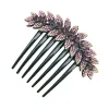 Crystal Rhinestones Hair Combs Clip Vintage Flower Hairpins Hair Style Tool Shiny Bun Hair Combs Bridal Wedding Head Dress