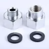 2pcs Messing Rohranpassungswandler M14X1 Männlich bis 1/2 "G weiblicher M15x1 weiblich bis 1/2" G Weibliche Duschspüle Wasserhahn Garten