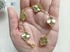 Luxury Classic 4/Four Leaf Clover Charm-armband Designerkedja 18K Guldskal för tjej Bröllop Moder 'Dag Fashion Jewelry Women Gift-A-A-A-