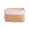 Folding Storage Basket Felt Fabric Storage Boxes Organizer Containers With Handles For Nursery Toys Clothes Magazine