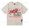 Męskie tshirty Hellstar koszulka Krótkie koszule Mężczyźni Plus TS Hellstar T Shirt Rapper Wash Grey Heavy Craft Unisex Krótkie tshirty