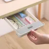 Caixa de armazenamento escondida, gaveta, gerente de utensílios de mesa, artigos de papelaria estudantil, chave de armazenamento, caixa de gerente de desktop, organizador doméstico