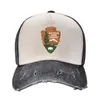 Ball Caps National Park Service Arrowhead Mountain Forest Bison Baseball Cap Brand Man Beach Outing Fashion Women Men's