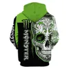 2022 Autunno/Inverno New Mens Skull 3D Digital Stamping Pullover Stampe e cappotto