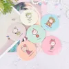 TSHou679 Mooie Friut Design Round Mirror Girl Mini Pocket Makeup Cosmetic Compact Mirrors 240409