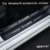 Trunk Bumper Guard Decals Leather Car Door Sill Plate Protector Stickers Anti Scratch For Citroen C-ELYSEE Auto Accessories